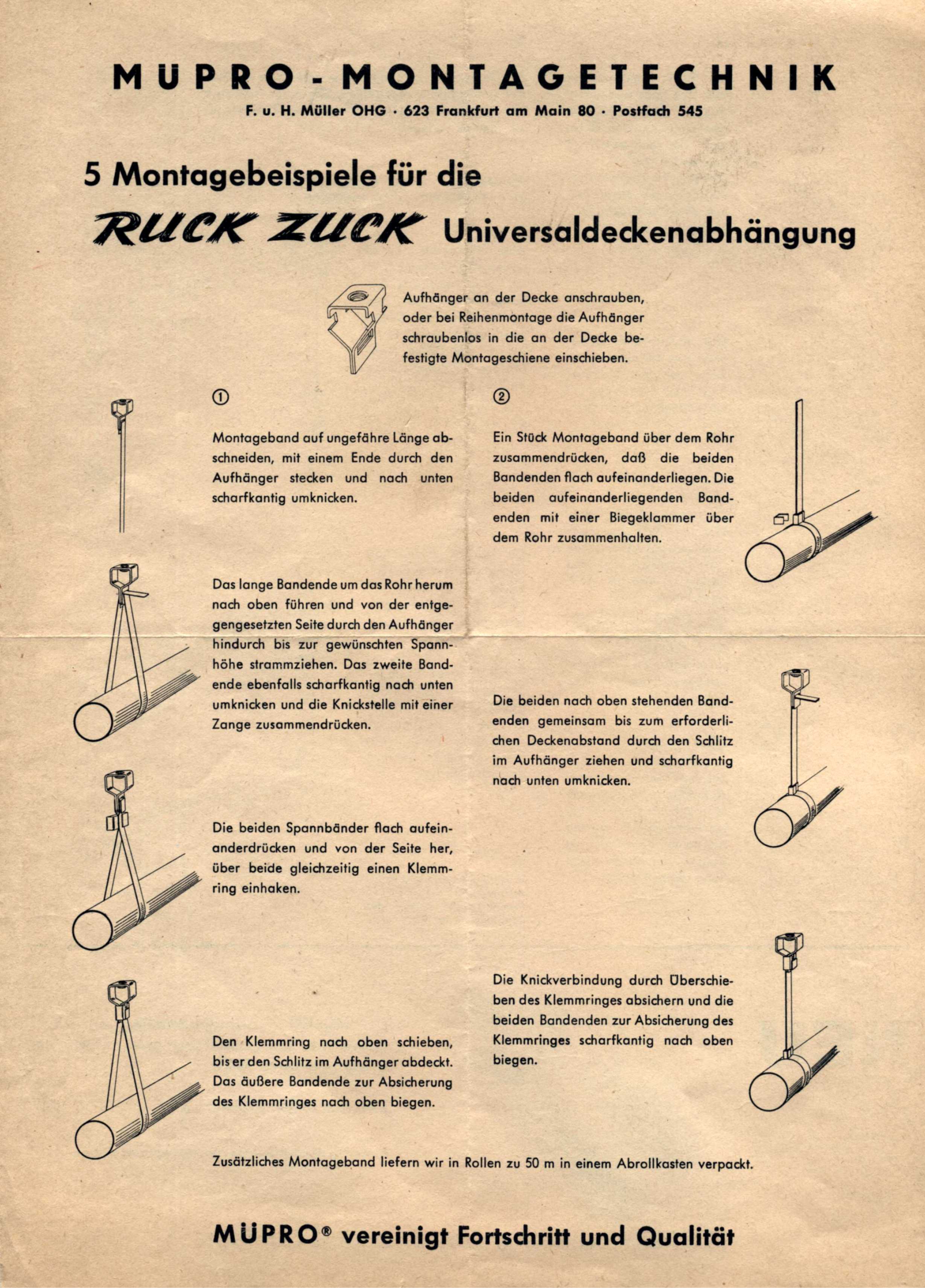 Ruck Zuck Befestigungssystem